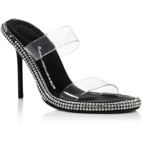 Alexander Wang Womens Nova Rhinestone Slip On Heels