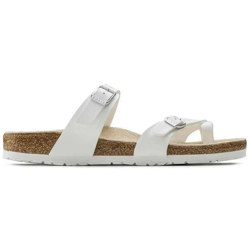 Birkenstock Mayari Birko-Flor Sandals White Narrow Fit