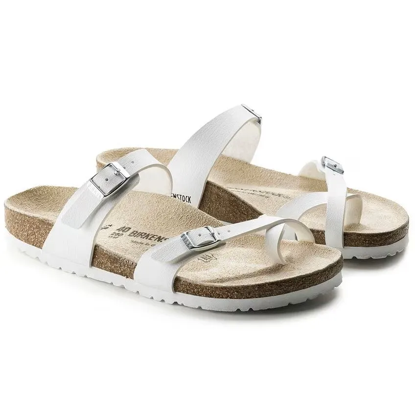 Birkenstock Mayari Birko-Flor Sandals White Narrow Fit