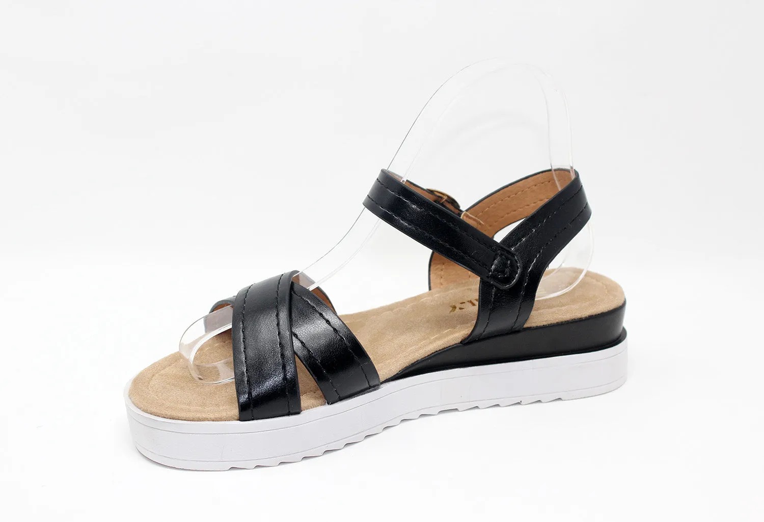 Black Double Strap Sandal-1