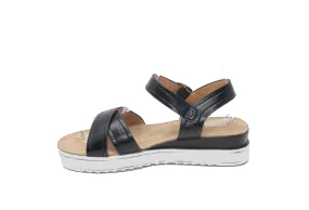 Black Double Strap Sandal-1