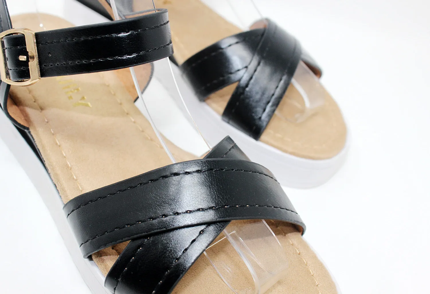 Black Double Strap Sandal-1