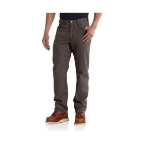 Carhartt Men's Rugged Flex® Rigby Five Pocket Relaxed Fit Pant - Dark Coffee