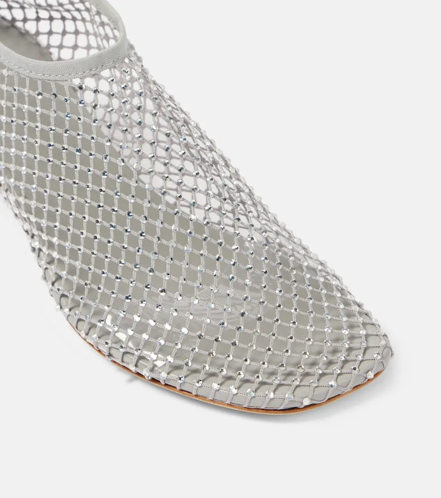 Christopher Esber Minette crystal-embellished fishnet pumps