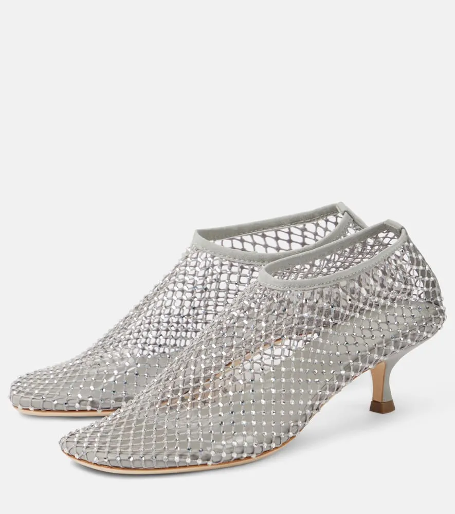 Christopher Esber Minette crystal-embellished fishnet pumps
