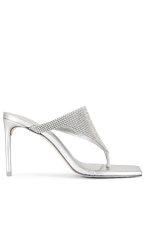 Cult Gaia Audrey Sandal in Metallic Silver