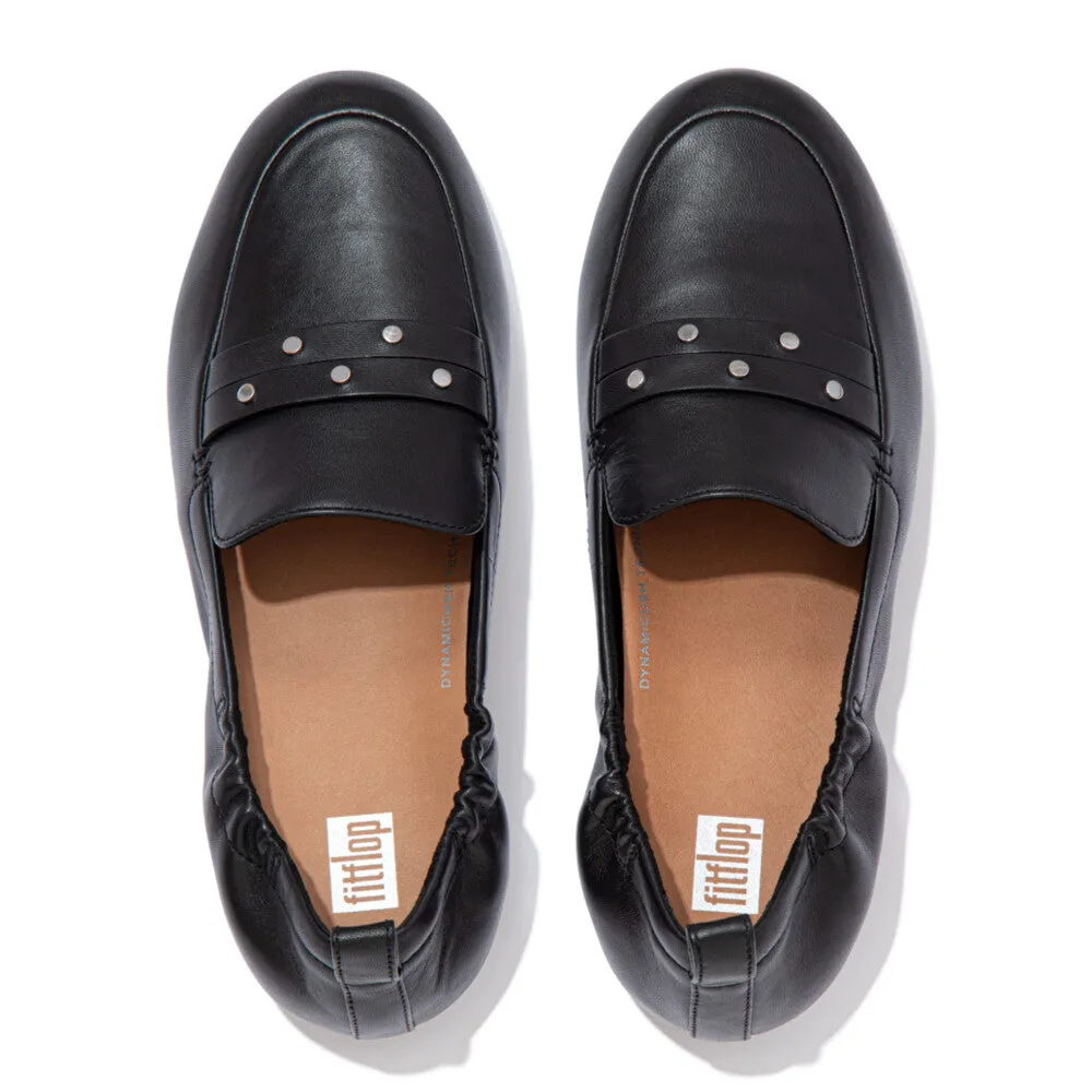 FitFlop Allegro Studded Loafers Black