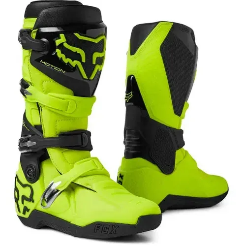 FOX MOTION BOOT FLURO YELLOW