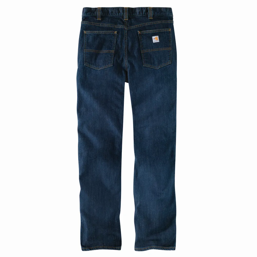 FR RUGGED FLEX STRAIGHT FIT 5-POCKET JEAN - MDO-Midnight Indigo | Carhartt 105069