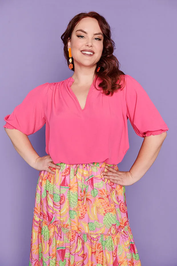 Gianna Crystal Pink Top