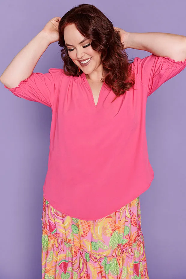 Gianna Crystal Pink Top