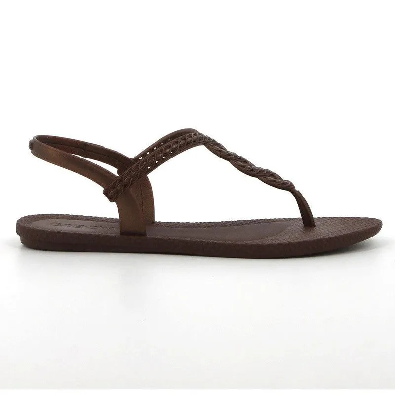 Grendha Back Strap 3 Sandals - Brown