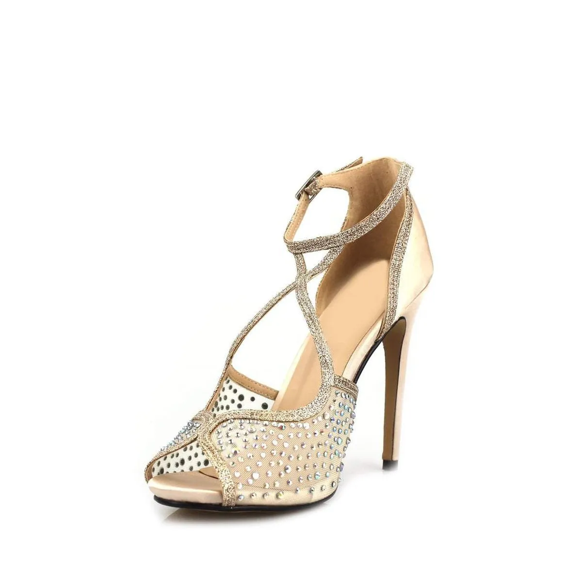 JESSICA High Heel Open Toe T-Bar Sandal