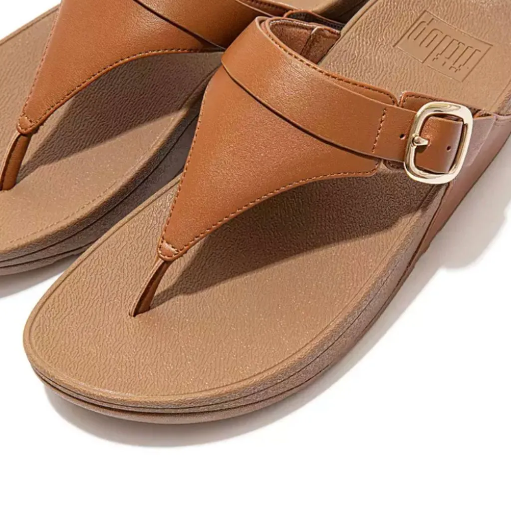 Lulu Adjustable Toe Post Thong - Light Tan