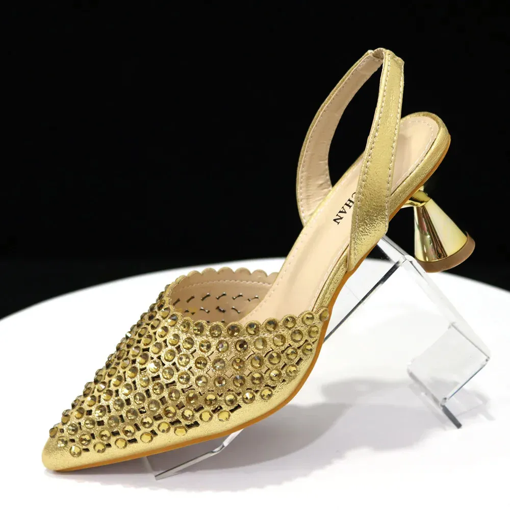 New Diamond Design Shoe and Bag Set