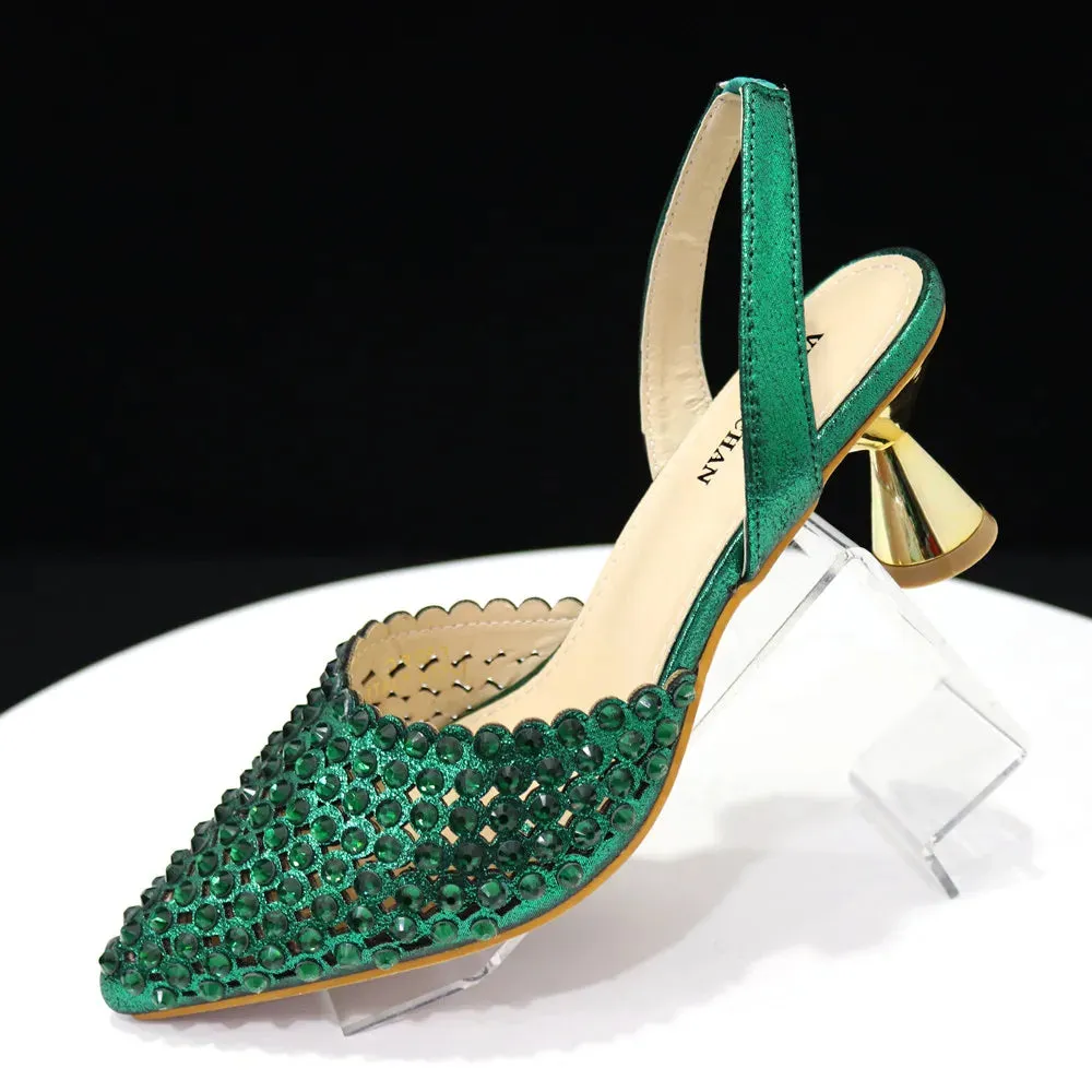 New Diamond Design Shoe and Bag Set