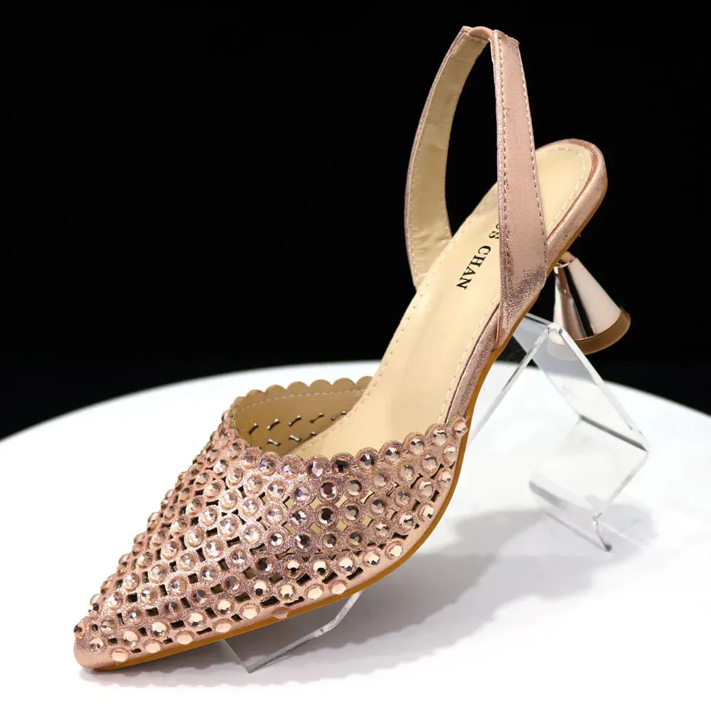 New Diamond Design Shoe and Bag Set