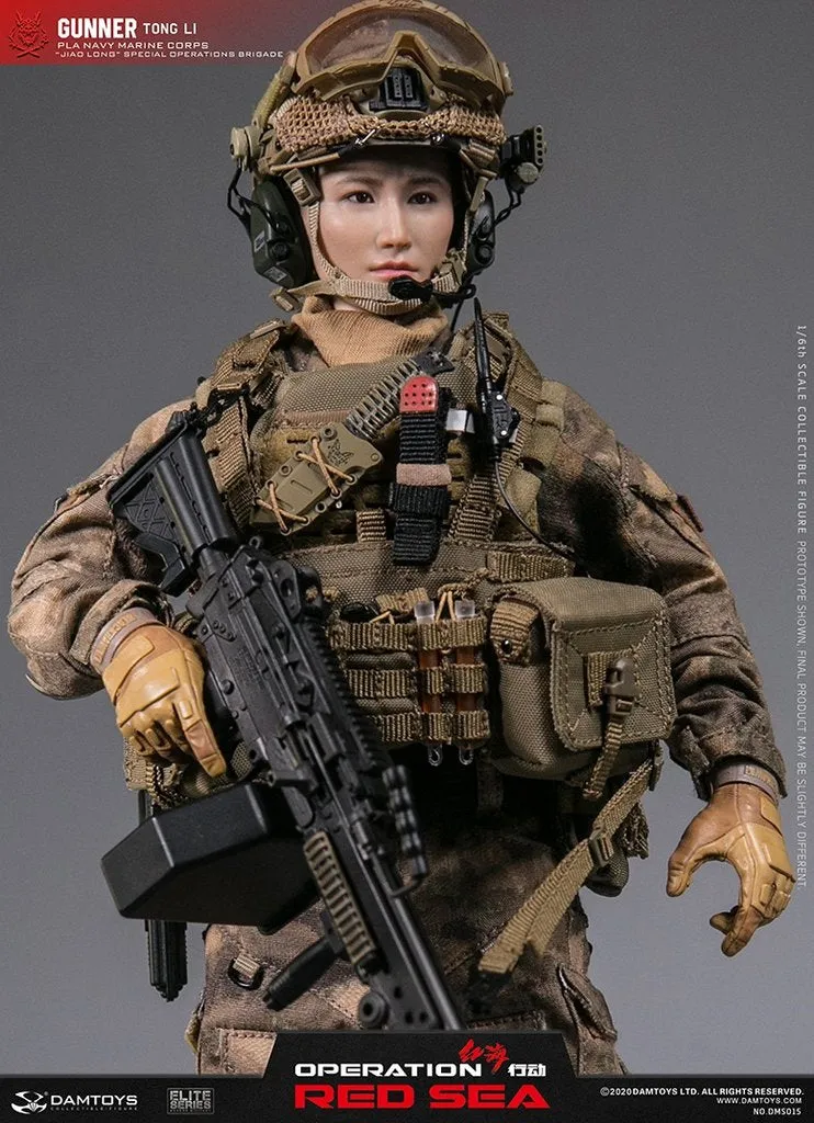 Operation Red Sea - PLA Jiaolong - Female Black Weathered Boots (Foot Type)