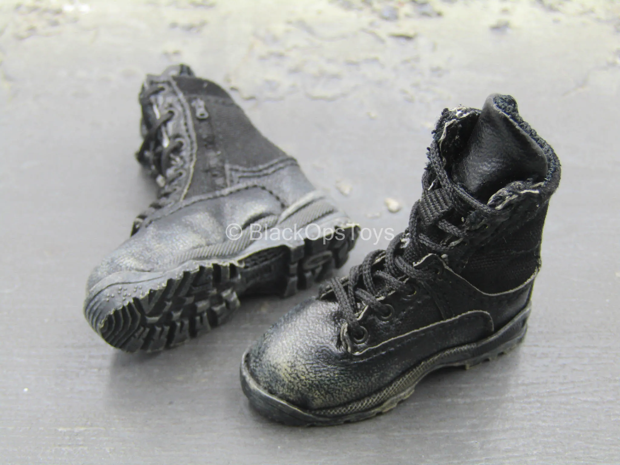 Operation Red Sea - PLA Jiaolong - Female Black Weathered Boots (Foot Type)