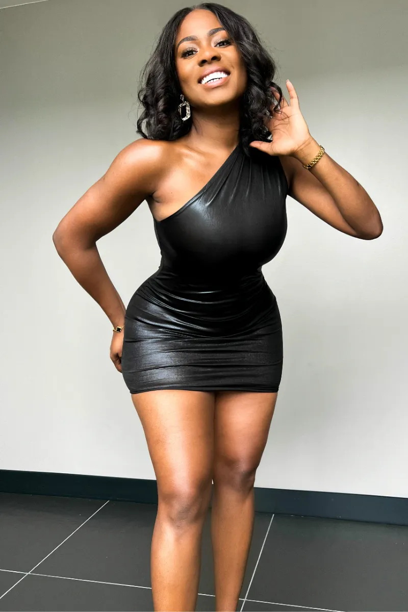 PLATINUM PRINCESS BLACK MINI | DRESS