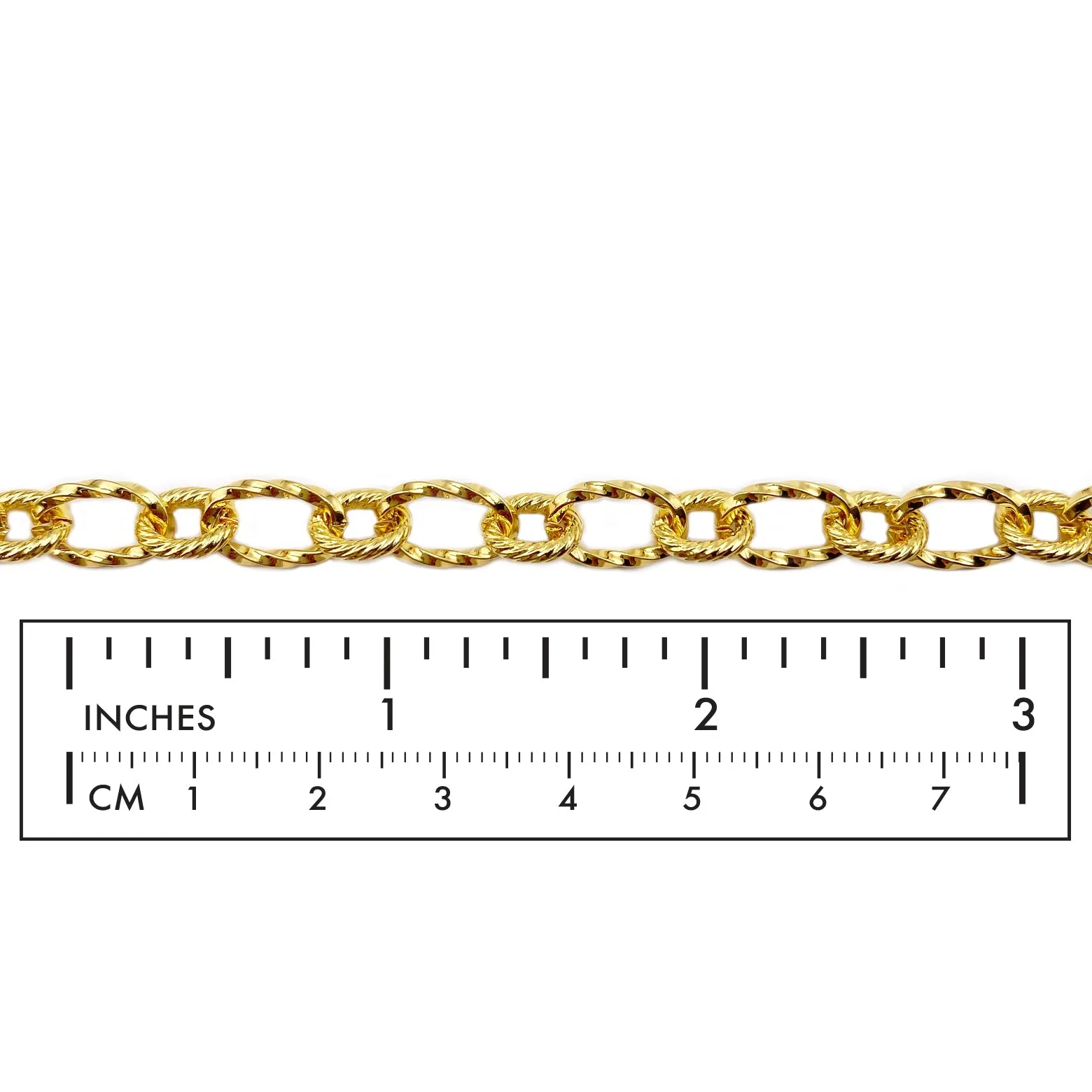 SSC1188 Stainless Steel Oval Link Chain With Design