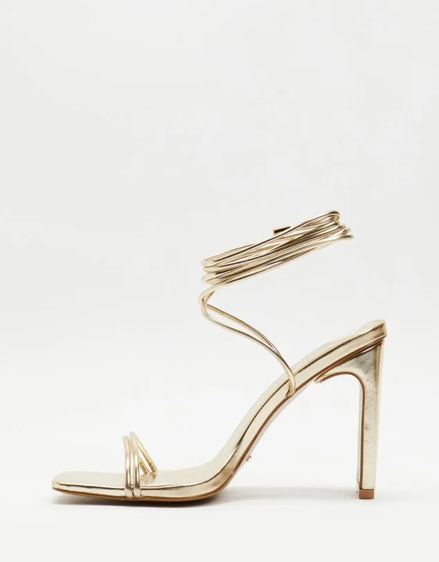 TILLARA HEEL- GOLD METALLIC