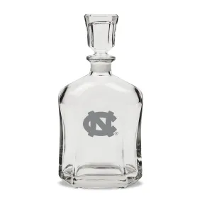 UNC Tar Heels Hand Etched Crystal Decanter