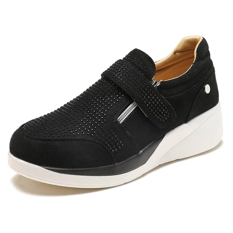 Womens Casual Wedge Platform Loafers