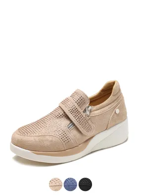 Womens Casual Wedge Platform Loafers